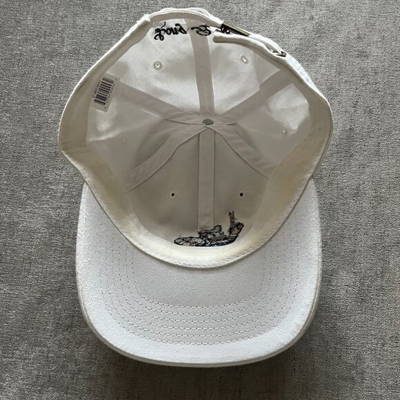 Monopoly Man Long Beach Cap Hat  Adult Adjustable Strapback White OSFA - Picture 5 of 9